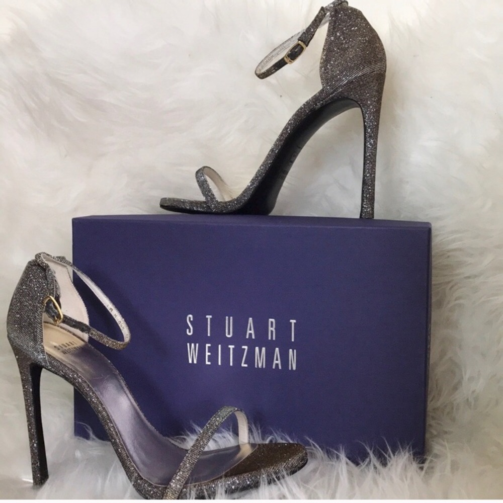 Stuart Weitzman Nudist Ankle-Strap Sandal heels